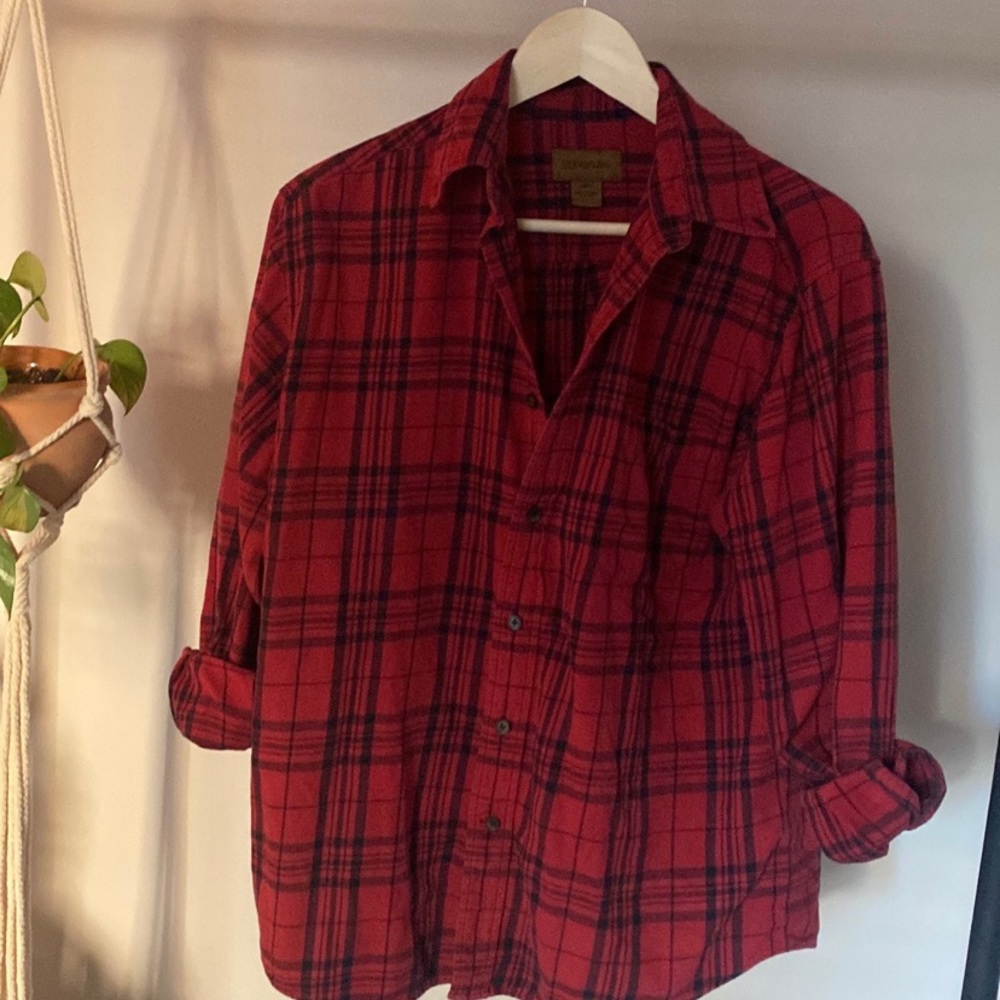 Red plaid flannel